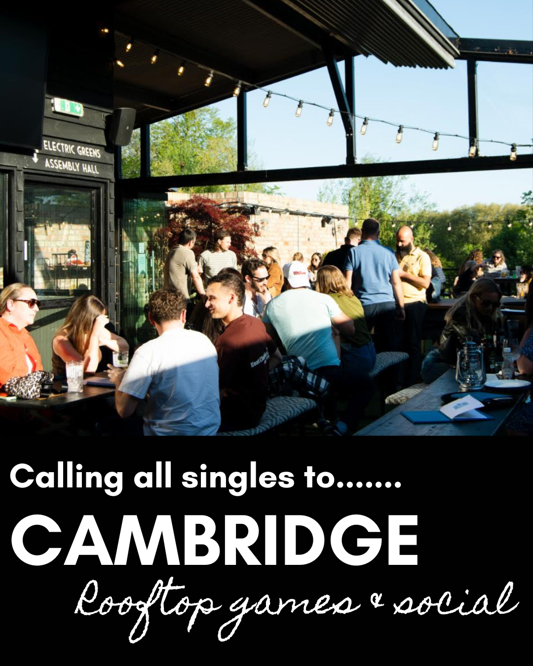 Cambridge, Rooftop Summer Social at The Tivoli, 26th July 4pm - All Ages