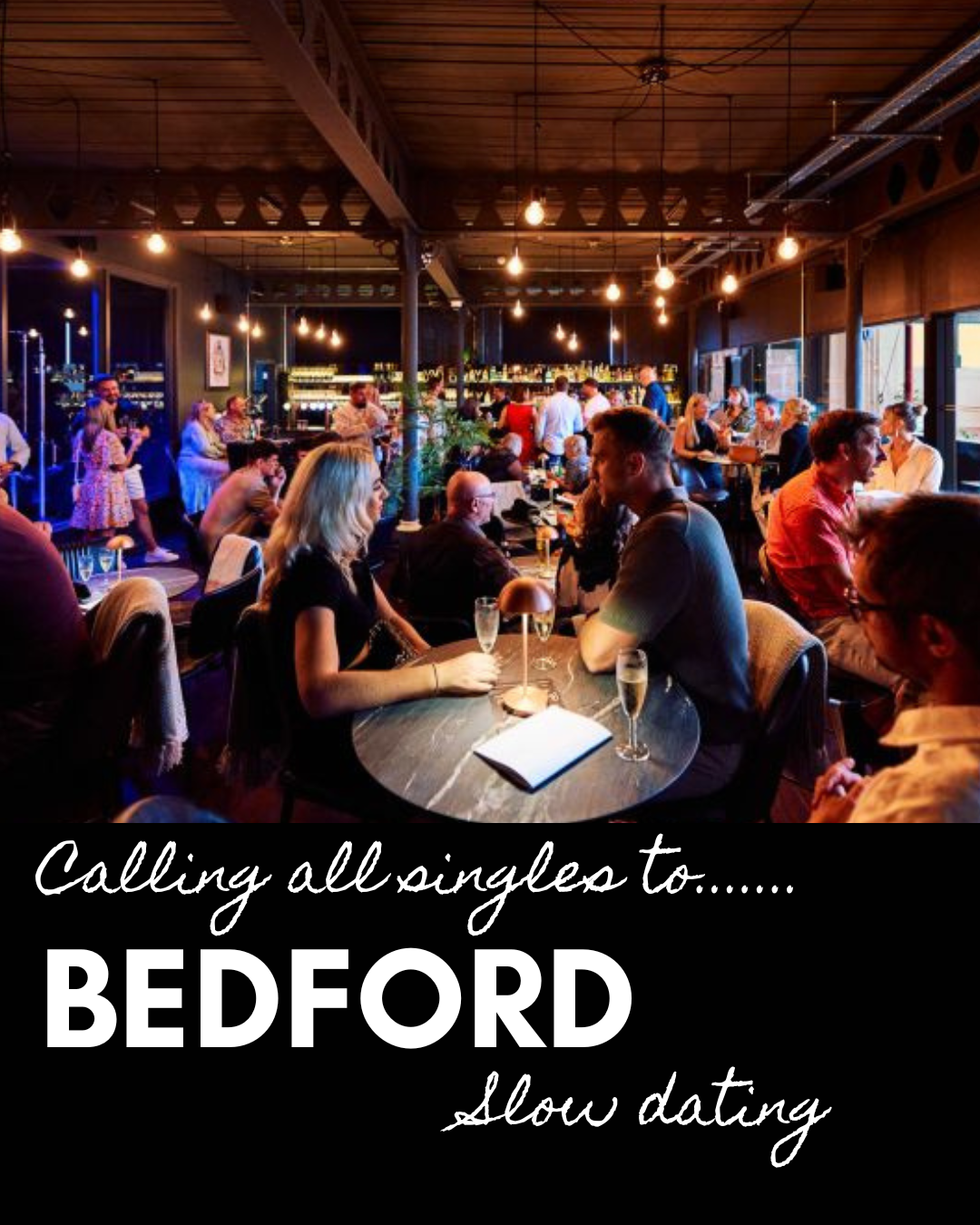 Bedford Slow Dating 9th April 7pm Albero Lounge - OVER 30s (Guideline)