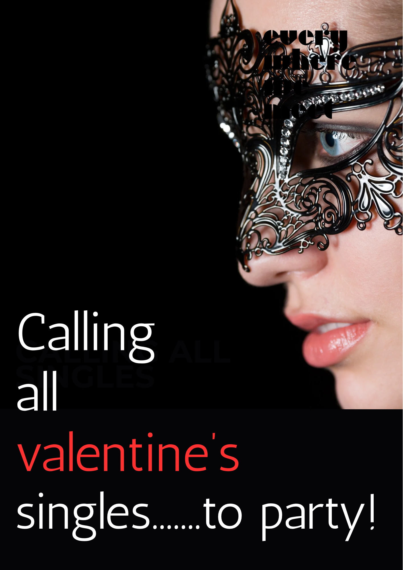Singles Valentine’s Masquerade Party Bedford 14th February Dom Polski Club 7.30pm