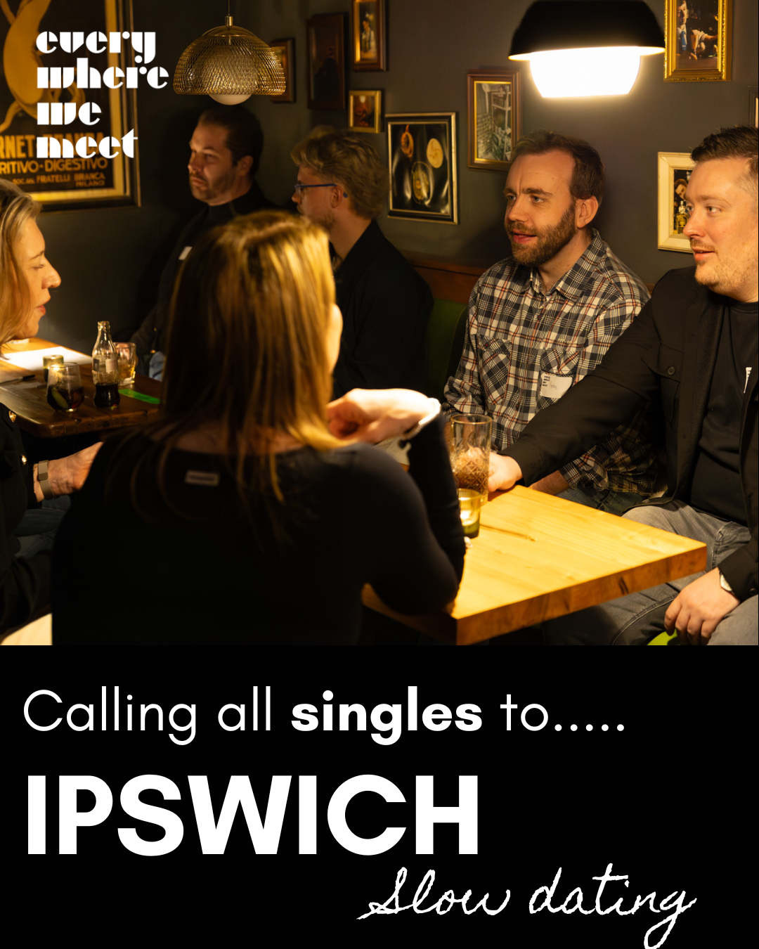 Ipswich, Slow Dating at Marinero Lounge, 30th April 7.30pm - All ages