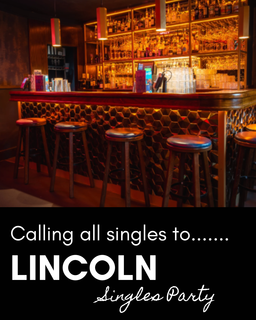 Lincoln Over 30s Singles Party. Be At One, 5th June 7.30pm