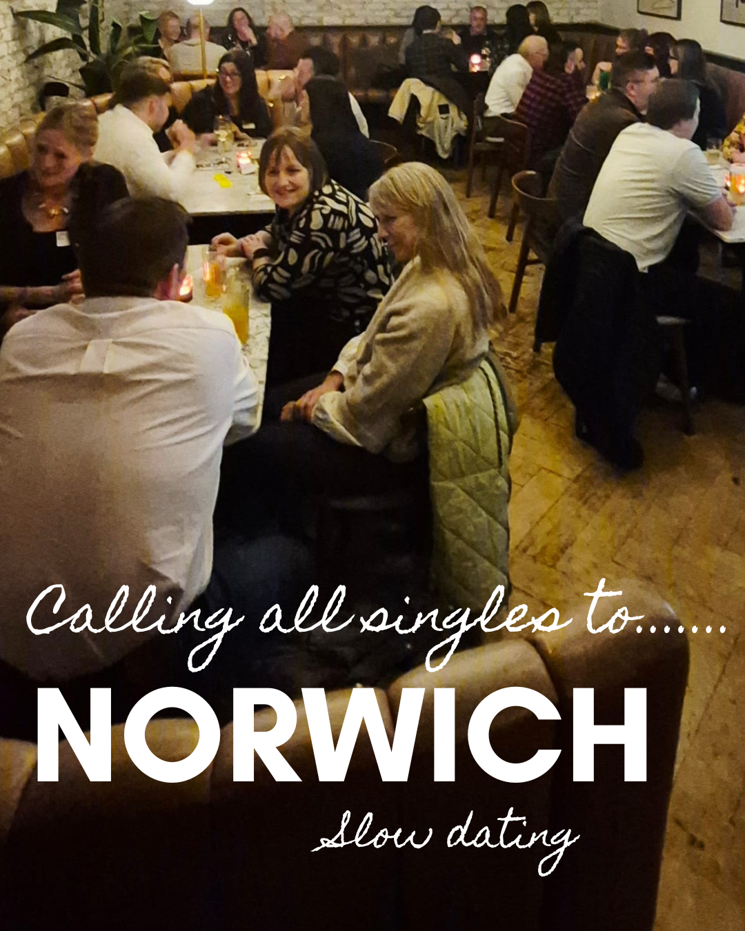 Norwich Slow Dating 31st March 7pm at Mellville and Sons