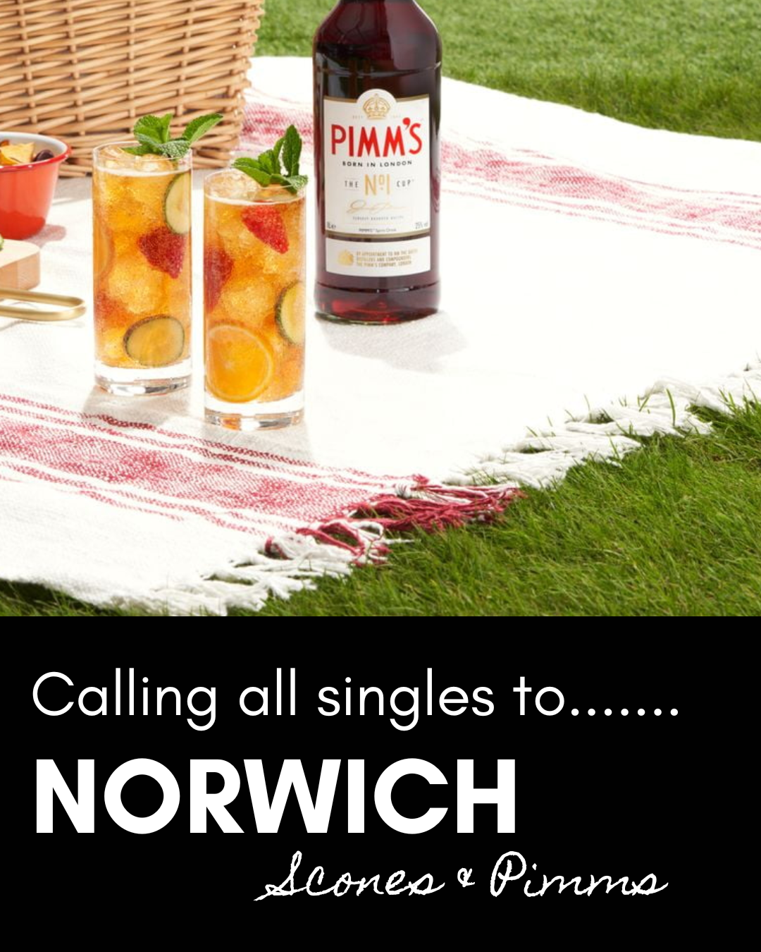 Norwich, Singles Scones &amp; Pimms - 27th June 10.30am - All ages